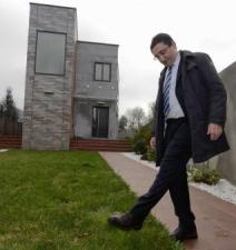 Argimiro Marnotes desgustado nos aledaños da entrega de premios.