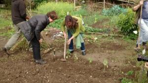 Momentos antes do traspés.
