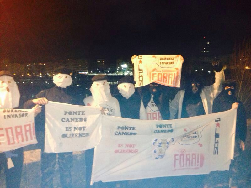 Militantes de GALPÓN piden a liberación do territorio ocupado.