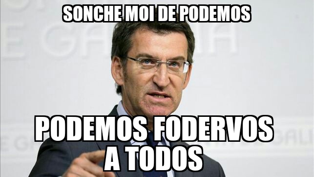 Feijoo cabreado meme