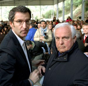 Baltar e Feijoo poñendo cara como de mafiosos