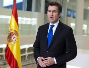 Fotograma do discurso de Nadal, deste ano, do presidente da Xunta, Alberto Núñez Feijóo.