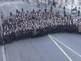 Líderes mundiais facendose o seu Selfie World Record.